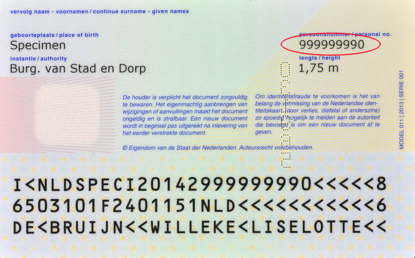 bsn-identiteitskaart-2014-achterkant