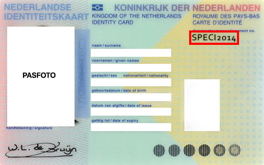 Documentnummer Identiteitskaart